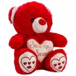 Red Teddy Bear holding red So Sweet Heart